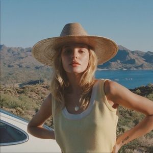 Lack of Color Western Wide Palma Palm Leaf Sun Protection Boho Beach Hat